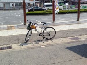 沼田駅前、自転車、チャリ旅